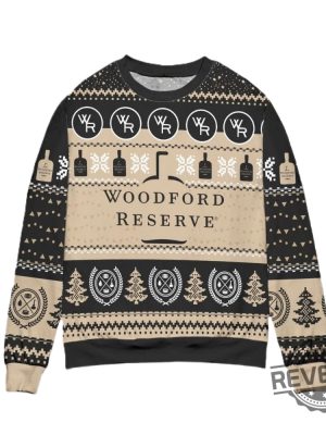 Woodford Reserve Bourbon Ugly Christmas Sweater Woodford Reserve Bourbon Christmas Sweatshirt revetee 2