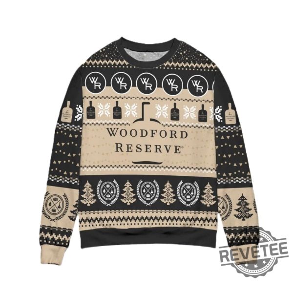 Woodford Reserve Bourbon Ugly Christmas Sweater Woodford Reserve Bourbon Christmas Sweatshirt revetee 2