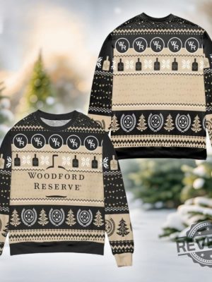 Woodford Reserve Bourbon Ugly Christmas Sweater Woodford Reserve Bourbon Christmas Sweatshirt revetee 3