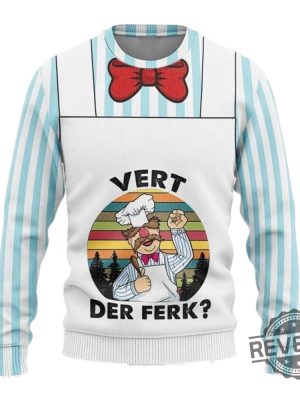 Swedish Chef Ugly Christmas Sweater Swedish Chef Christmas Sweatshirt revetee 2