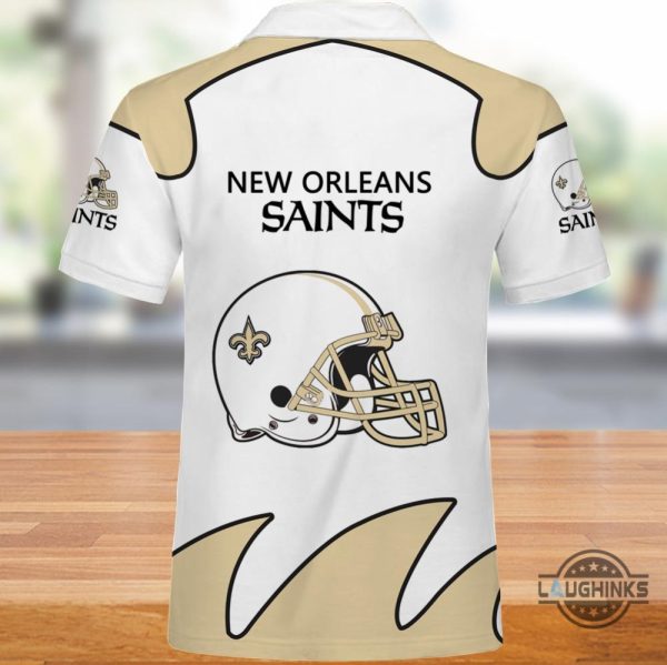 nfl football new orleans saints polo shirt