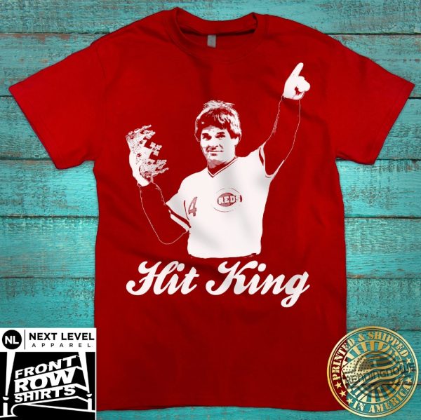 Rip Pete Rose Shirt The Hit King 14 Tee Charlie Hustle T Shirt Cincinnati Reds Pete Rose Hit King T Shirt trendingnowe 1