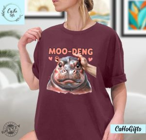 Moo Deng Bouncy Pig In Thai Picture The Cute Baby Hippo Shirt Baby Hippo Khao Kheow Open Zoo Tshirt Baby Hippo Shirt Sweatshirt Hoodie giftyzy 4