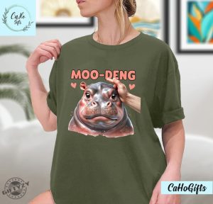 Moo Deng Bouncy Pig In Thai Picture The Cute Baby Hippo Shirt Baby Hippo Khao Kheow Open Zoo Tshirt Baby Hippo Shirt Sweatshirt Hoodie giftyzy 6