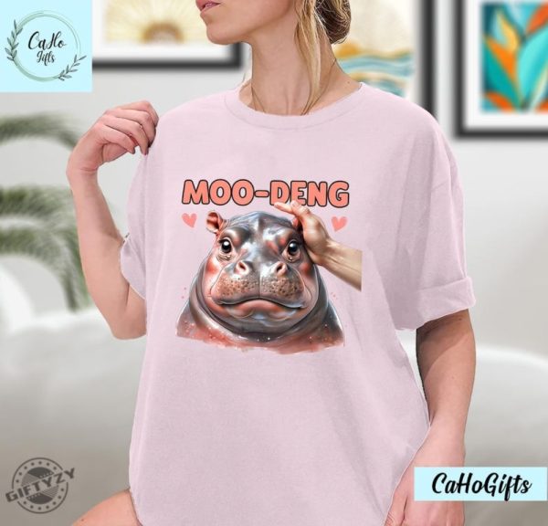 Moo Deng Bouncy Pig In Thai Picture The Cute Baby Hippo Shirt Baby Hippo Khao Kheow Open Zoo Tshirt Baby Hippo Shirt Sweatshirt Hoodie giftyzy 7