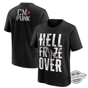 Cm Punk Shirt Cm Punk Hell Froze Over T Shirt trendingnowe 2