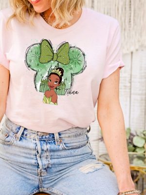 Tiana Disney Shirt Tiana Watercolor T Shirt Tiana Princess Shirt Cute Tiana Tee Princess Tiana Shirt revetee 4