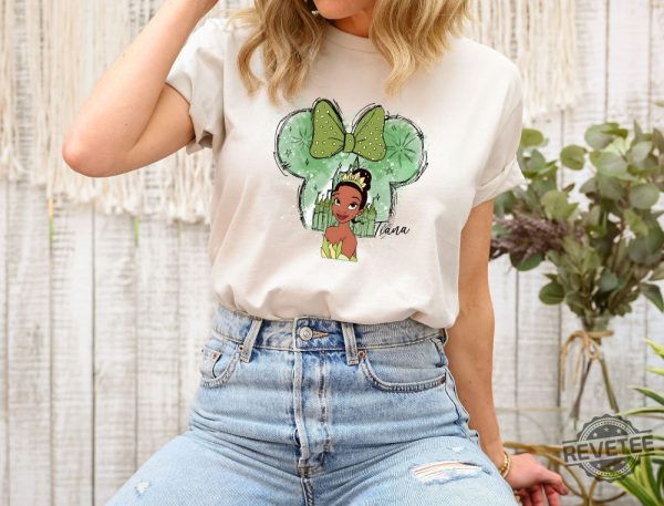 Tiana Disney Shirt Tiana Watercolor T Shirt Tiana Princess Shirt Cute Tiana Tee Princess Tiana Shirt revetee 5