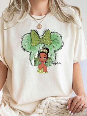 Tiana Disney Shirt Tiana Watercolor T Shirt Tiana Princess Shirt Cute Tiana Tee Princess Tiana Shirt revetee 6