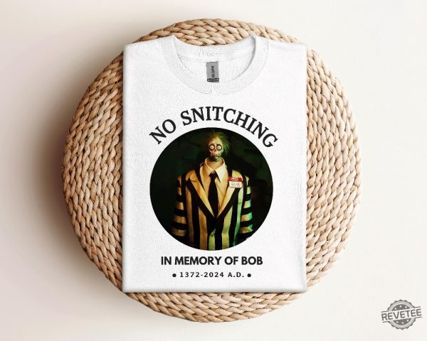 Beetlejuice No Snitching Bob Shirt Beetlejuice Bob Marley Shirt Bob Marley T Shirt revetee 1