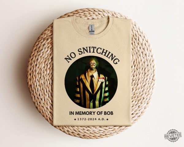 Beetlejuice No Snitching Bob Shirt Beetlejuice Bob Marley Shirt Bob Marley T Shirt revetee 3