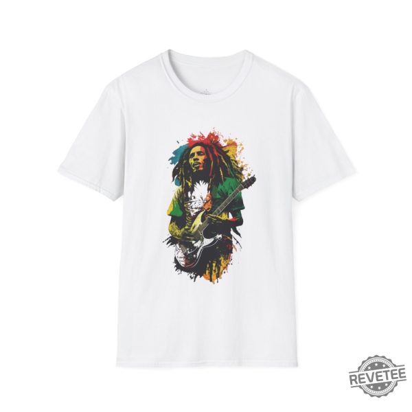 Bob Marley Rocking Out T Shirt Bob Marley T Shirt Bob Marley Shirt revetee 2