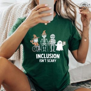 Inclusion Isnt Scary Halloween Shirt Slp Halloween Sweatshirt Halloween Sped Teacher Tshirt Inclusion Awareness Hoodie Teacher Gift giftyzy 2