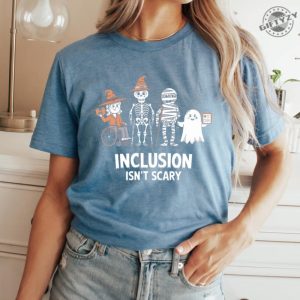 Inclusion Isnt Scary Halloween Shirt Slp Halloween Sweatshirt Halloween Sped Teacher Tshirt Inclusion Awareness Hoodie Teacher Gift giftyzy 3