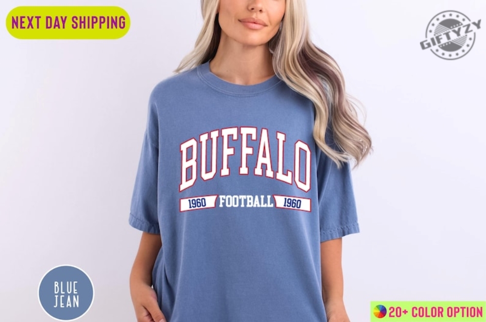 Vintage Buffalo Football Shirt Trendy Buffalo Football Fan Gift Buffalo Game Day Sweatshirt Bill Tshirt Buffalo Football Shirt