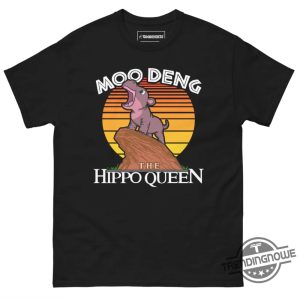 Moo Deng The Hippo Queen Shirt trendingnowe 2