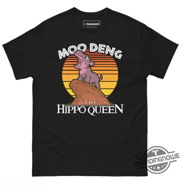 Moo Deng The Hippo Queen Shirt trendingnowe 2