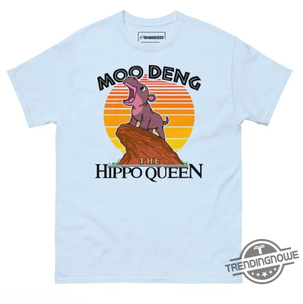 Moo Deng The Hippo Queen Shirt trendingnowe 3