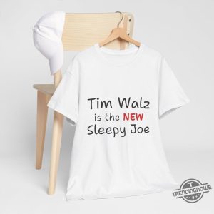 Tim Walz Is A New Sleepy Joe Shirt Jd Vance Shirt Trump Vance 2024 T Shirt Vice President Debate 2024 trendingnowe 3