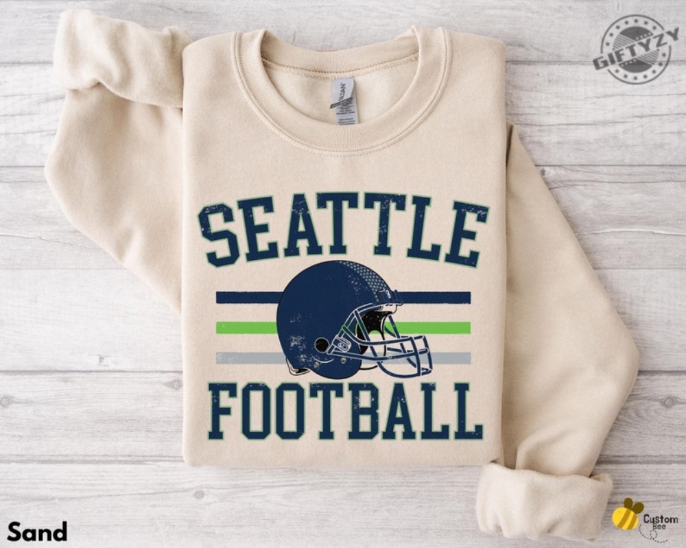 Seattle Football Tshirt Unisex Seattle Sweatshirt Game Day Apparel Seattle Football Fan Shirt Gift For Football Lovers giftyzy 1