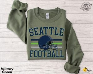 Seattle Football Tshirt Unisex Seattle Sweatshirt Game Day Apparel Seattle Football Fan Shirt Gift For Football Lovers giftyzy 2