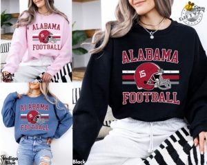 Alabama Football Sweatshirt Hoodie Retro Distressed Game Day Crewneck Sweatshirt Bama Fan Unisex Tailgate Shirt giftyzy 5