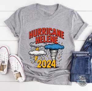 hurricane helene t shirt i survived helene 2024 tee gift for weather enthusiast storm tracker shirt laughinks 1