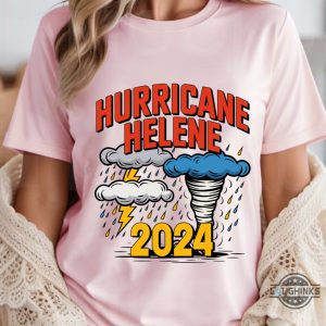 hurricane helene t shirt i survived helene 2024 tee gift for weather enthusiast storm tracker shirt laughinks 2