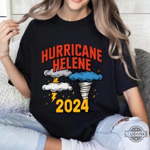 hurricane helene t shirt i survived helene 2024 tee gift for weather enthusiast storm tracker shirt laughinks 3