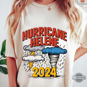 hurricane helene t shirt i survived helene 2024 tee gift for weather enthusiast storm tracker shirt laughinks 4