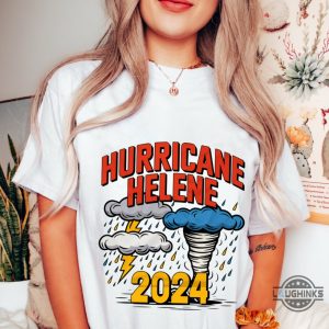 hurricane helene t shirt i survived helene 2024 tee gift for weather enthusiast storm tracker shirt laughinks 5