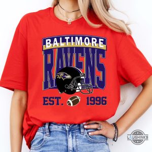 ravens sweatshirt t shirt hoodie baltimore ravens game day shirt vintage baltimore football tee laughinks 2