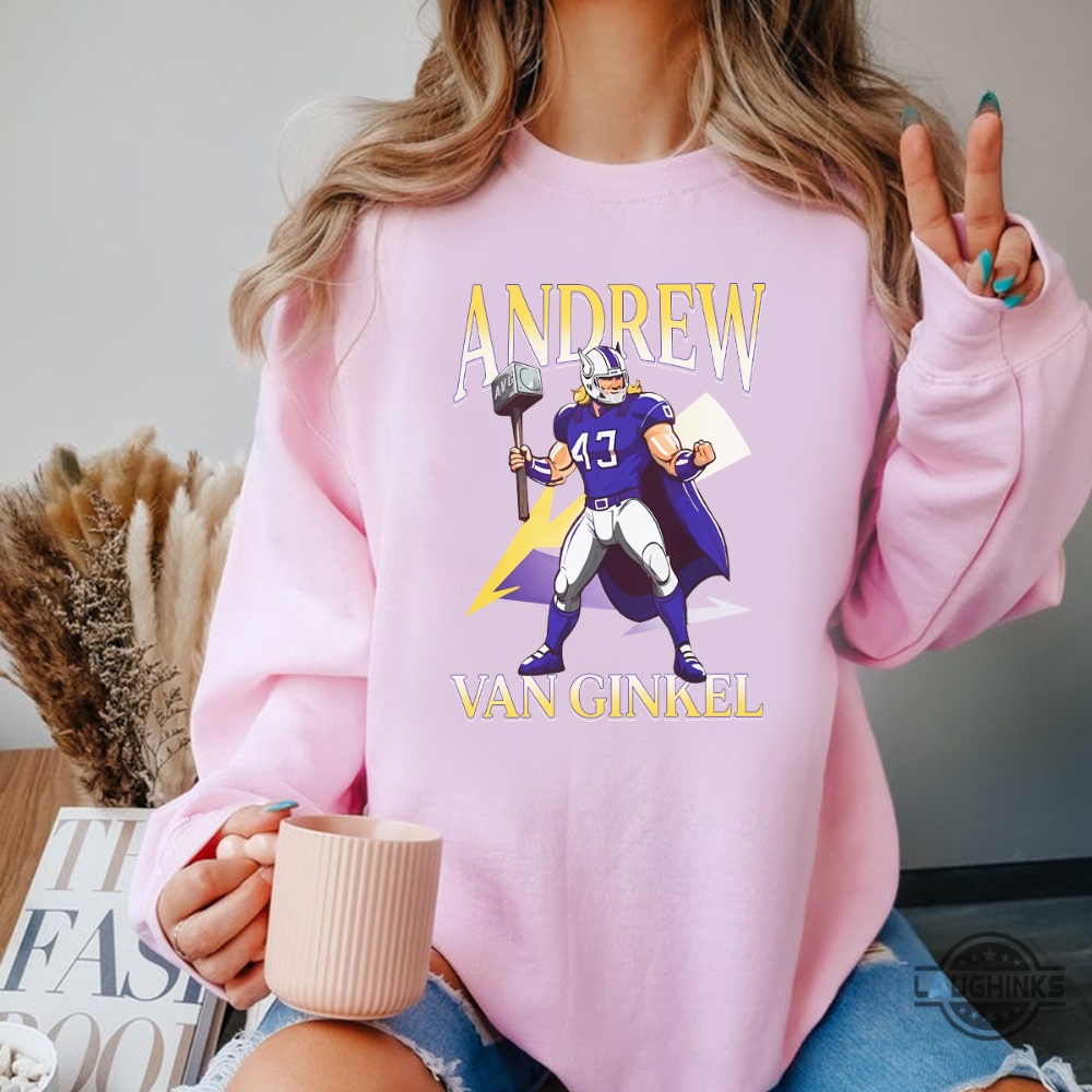 Andrew Van Ginkel Thor Themed Shirt Mn Vikings Football Shirt