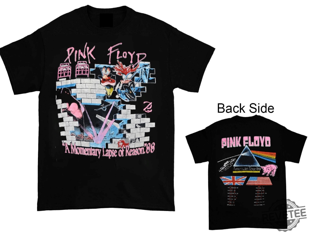 Pink Floyd 1988 Tour Shirt Pink Floyd Pulse Tour Pink Floyd Tour 1988 Shirt