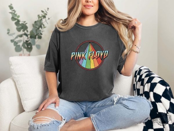 Vintage Pink Floyd Shirt Pink Floyd Rainbow Shirt Pink Floyd Lover Shirt Music Concert Shirt revetee 1