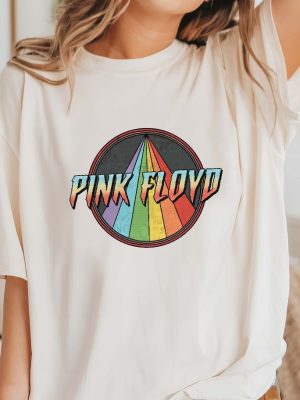 Vintage Pink Floyd Shirt Pink Floyd Rainbow Shirt Pink Floyd Lover Shirt Music Concert Shirt revetee 2