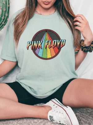 Vintage Pink Floyd Shirt Pink Floyd Rainbow Shirt Pink Floyd Lover Shirt Music Concert Shirt revetee 3