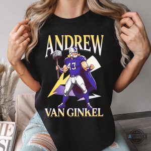 andrew van ginkel thor themed shirt mn vikings football shirt