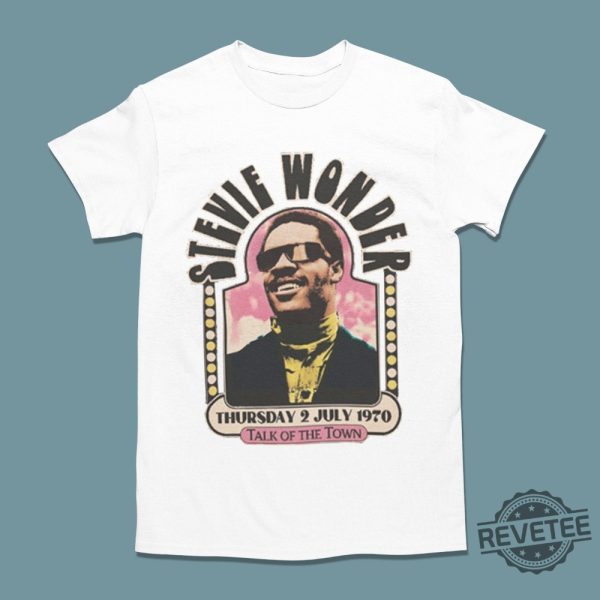 Vintage 70S Stevie Wonder T Shirt Talk Of The Town Shirt Stevie Wonder Merch Stevie Wonder Shirt revetee 2