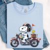 Snoopy Biker Shirt Snoopy Dog Shirt Funny Custom Snoopy Shirt Snoopy Motorbike Funny Shirt revetee 1