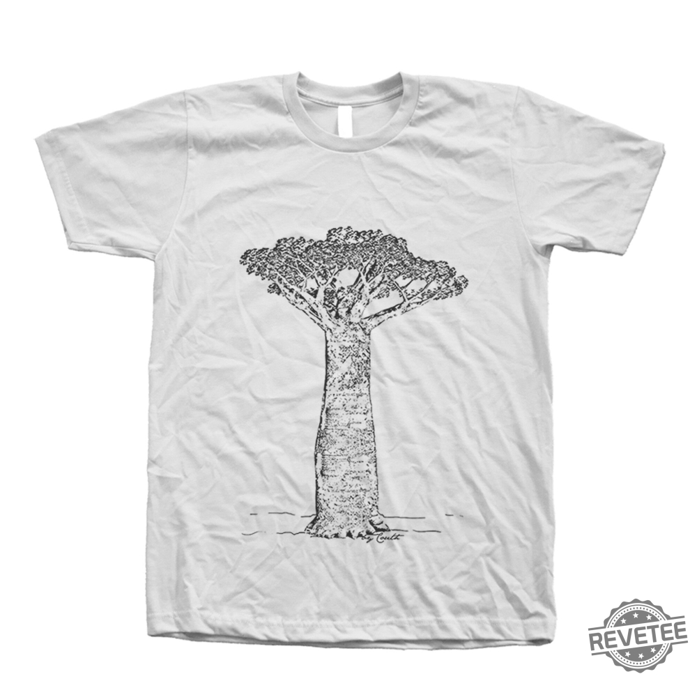 Baobab Tree Tshirt Hand Screen Print Crew Neck T Shirt Baobab Shirt