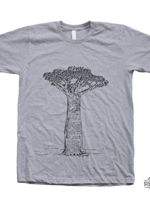 Baobab Tree Tshirt Hand Screen Print Crew Neck T Shirt Baobab Shirt revetee 3