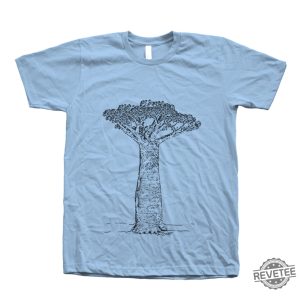 Baobab Tree Tshirt Hand Screen Print Crew Neck T Shirt Baobab Shirt revetee 5