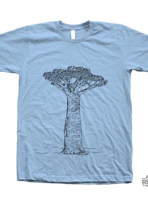 Baobab Tree Tshirt Hand Screen Print Crew Neck T Shirt Baobab Shirt revetee 5