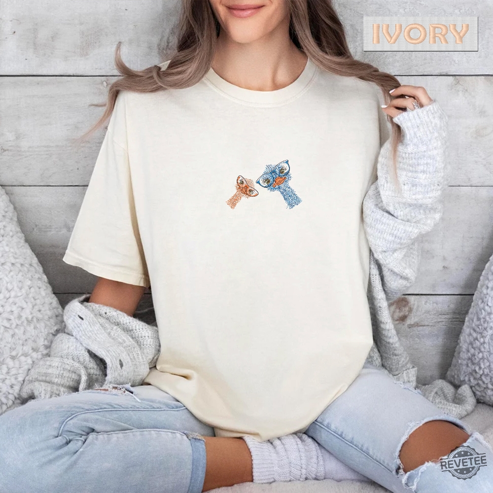 Embroidered Cute Ostrich Art Shirt Wildlife Ostrich Tee Ostrich Lover Tee Ostrich Shirt