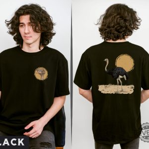 Ostrich Graphic T Shirt Retro Vintage Wildlife Tee Nature Inspired Outfit Unique Bird Design Ostrich Shirt revetee 6