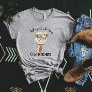 Funny Ostrich Shirt Gift For Ostrich Lover Ostrich Shirt Just A Girl Who Loves Ostriches Ostrich Shirt revetee 2