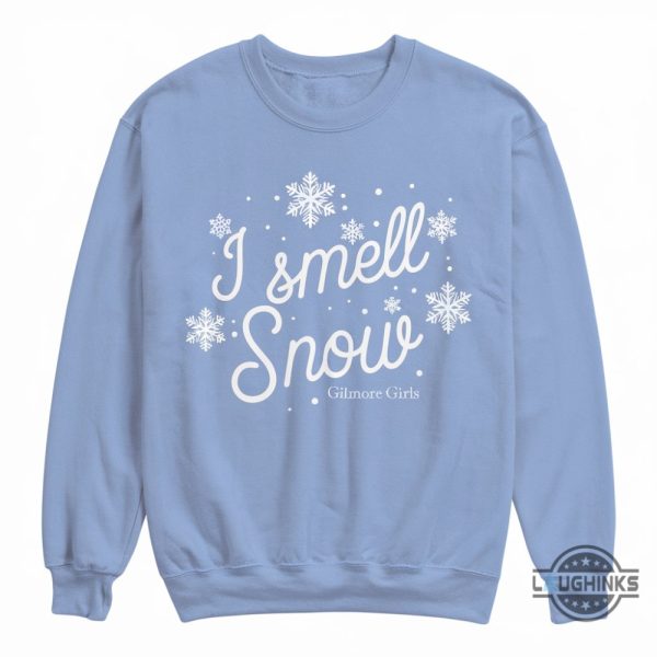 i smell snow gilmore girl t shirt hoodie sweatshirt lukes diner christmas gift