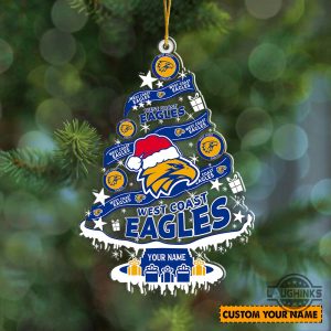 custom west coast eagles christmas ornament afl sport personalized acrylic ornament laughinks 3