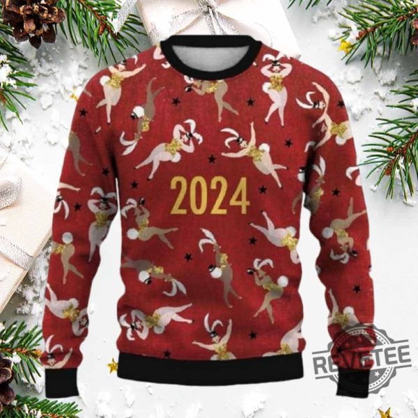 2024 Happy Dancer Ugly Christmas Sweater 2024 Happy Dancer Christmas Sweatshirt revetee 2